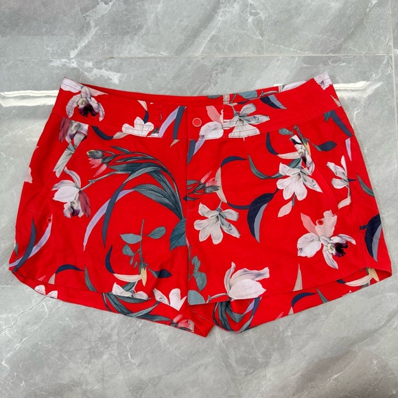 Athleta Pants - Women’s Athleta Hudson Floral Board Shorts Swim Pockets Plus Size 16